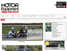 Tablet Screenshot of motorequipmentnews.co.nz